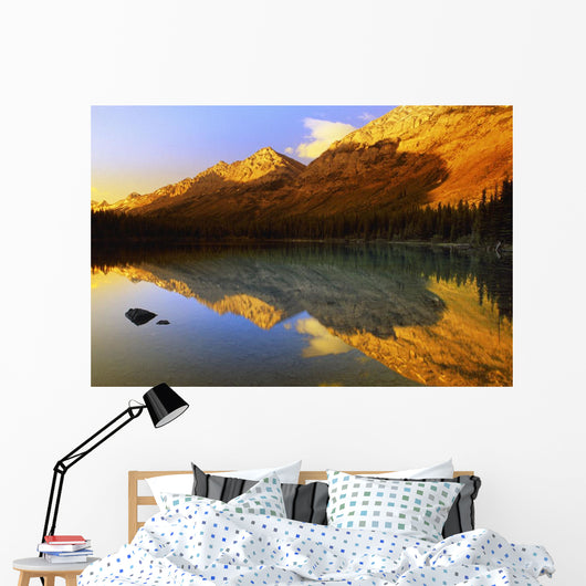 A Scenic Mountain Lake Wall Mural