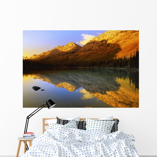 A Scenic Mountain Lake Wall Mural