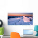 Sunset Mountains Winter Landscape Wall Decal