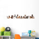 Large Group of Puppies Wall Decal