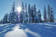 Winter Landscape Mountains Wall Decal Design 1