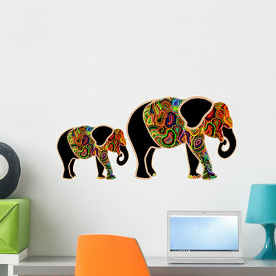 Childhood Wall Decal shown on a wall