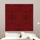 Seamless Red Floral Wallpaper Wall Decal