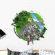 Miniature Globe Tranports and Wall Decal