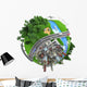 Miniature Globe Tranports and Wall Decal