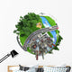 Miniature Globe Tranports and Wall Decal
