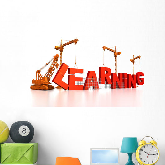 Building Learning Wall Mural