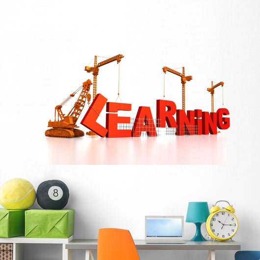 Building Learning Wall Mural