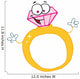 Gold And Diamond Ring Wall Decal