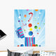 Gift Box and Christmas Decorations Wall Mural