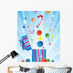 Gift Box and Christmas Decorations Wall Mural