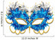 Blue Mardi Gras Mask Wall Decal