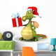 Dragon and Gift Wall Decal