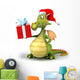 Dragon and Gift Wall Decal