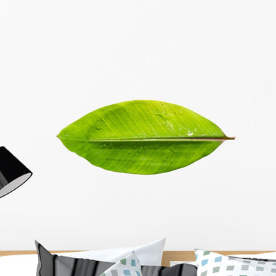 Banana Leaf Wall Decal shown on a wall