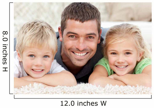 Children with Father Smilling