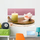 Spa Set with Seashells Wall Mural