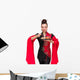 Attractive Woman Traditional Dress Wall Decal