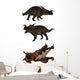 Einiosaurus Triceratops Dinosaur Wall Decal Sticker Set