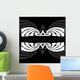 Gray And White Flower Ornate Quad Banner Wall Mural