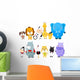 Set of Zoo Animals Wall Decal