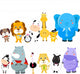 Set of Zoo Animals Wall Decal
