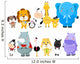 Set of Zoo Animals Wall Decal
