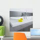 Little Yellow Rubber Duck in the Bathroom Wall Mural