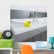 Little Yellow Rubber Duck in the Bathroom Wall Mural
