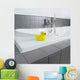 Little Yellow Rubber Duck in the Bathroom Wall Mural