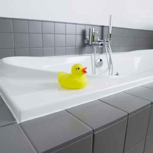 Little Yellow Rubber Duck in the Bathroom Wall Mural