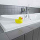 Little Yellow Rubber Duck in the Bathroom Wall Mural