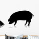 Pig Silhouette Wall Decal