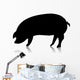 Pig Silhouette Wall Decal
