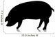 Pig Silhouette Wall Decal