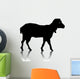 lamb silhouette Wall Decal