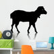 lamb silhouette Wall Decal