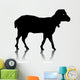 lamb silhouette Wall Decal