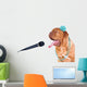 Singing Lady Dog Portrait Wall Decal