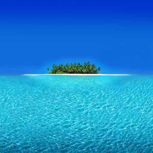 Atoll Island Wall Decal