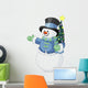 Snowman with Christmas Tree