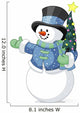Snowman with Christmas Tree