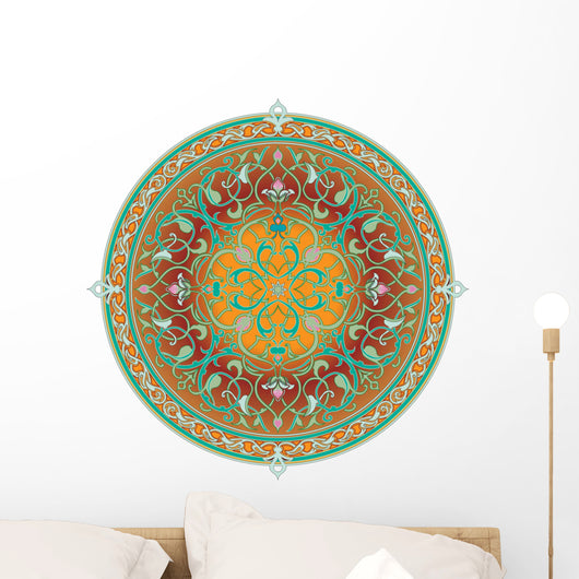 arabic floral pattern motif Wall Decal