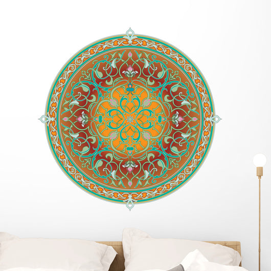 arabic floral pattern motif Wall Decal