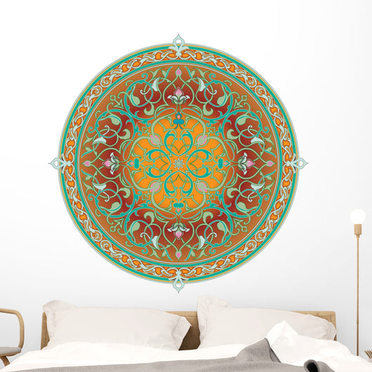 arabic floral pattern motif Wall Decal