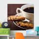Chocolate Chip Cookies and Cup of Coffee Wall Mural