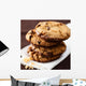 Pile of Delicious Chocolate Chip Cookies Wall Mural