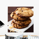 Pile of Delicious Chocolate Chip Cookies Wall Mural