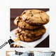 Pile of Delicious Chocolate Chip Cookies Wall Mural