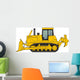 Yellow Construction Bulldozer Wall Decal